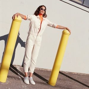 Everlane Denim Edition 04 Coveralls Bone Cotton M